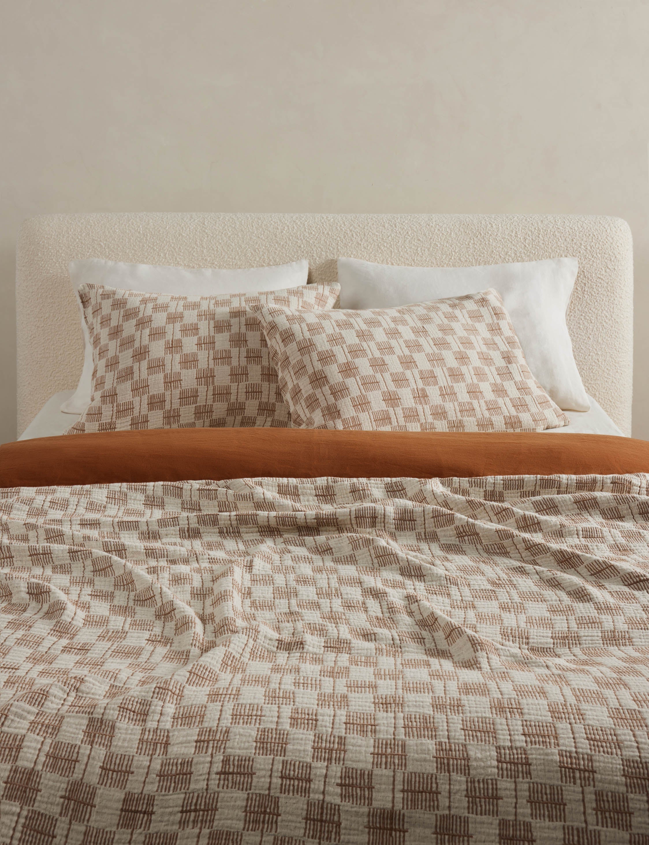 Basketweave Cotton Sham by Sarah Sherman Samuel
